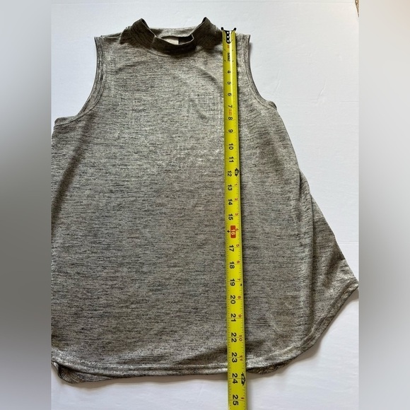Anthropologie Postage Stamp Sleeveless Shimmer Top size Small - Picture 4 of 7